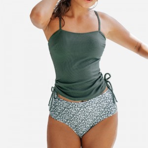 Rib Ruched Drawstring Top \\\\ t