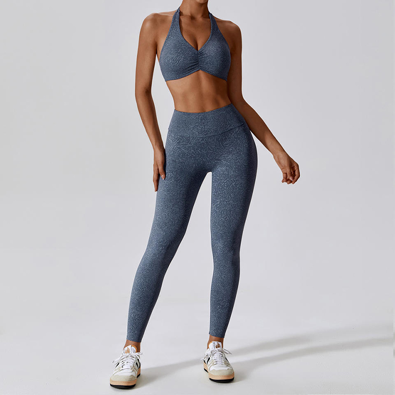 SC1054 Socraigh Yoga Socraigh Bean Folláine 2024 Spórt Bra agus Leggings Print Fitness Yoga Caith Giomnáisiam Mná Sraith Mná