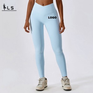 SC10103 Leggings ardaithe Butt Soladach gan uaim Spóirt Flared Yoga Pants Scrunch Litgings Flare Flare