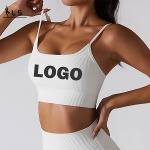 SC10174 Bra Spóirt Bán Bra Gníomhach Caith Lipéad Príobháideach Giomnáisiam Yoga Bras Bras Strappy Strappy Sports Bra do Mhná