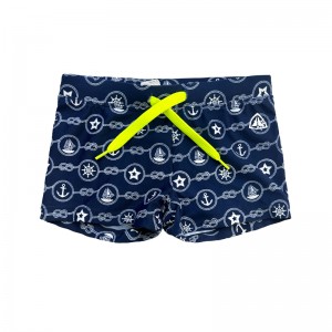 Trunks snámha dath soladach priontáilte do bhuachaillí